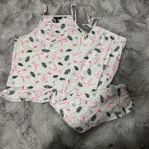 Cute flamingo pj set
